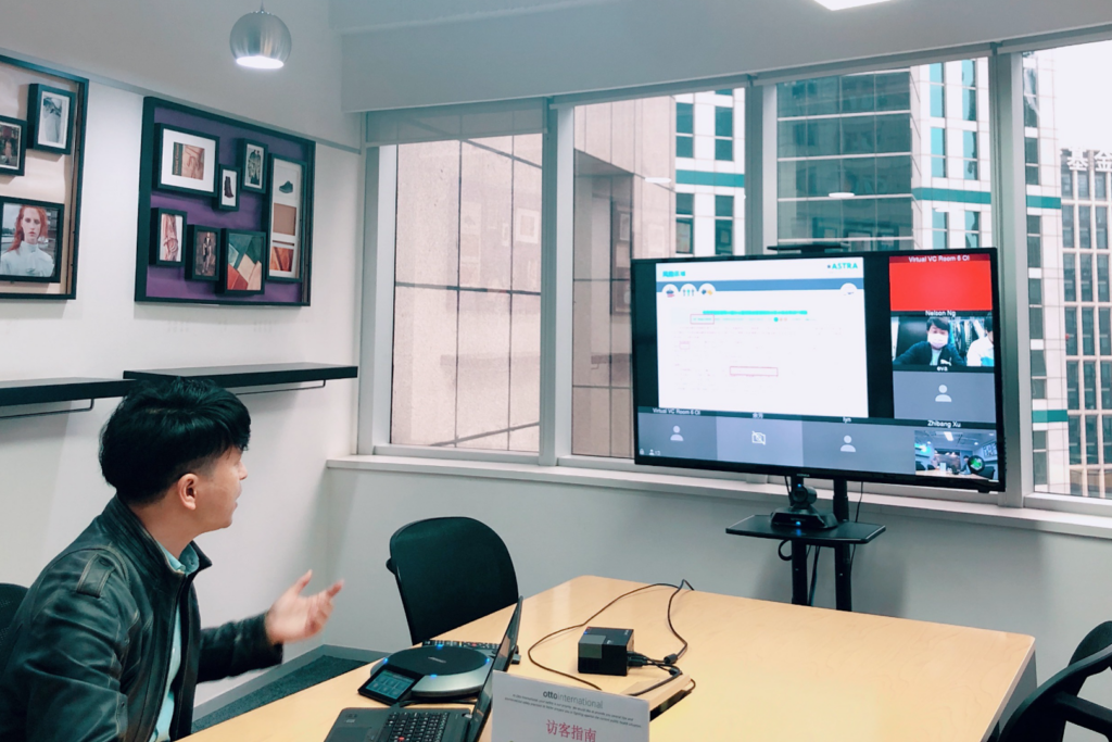 ASTRA China team member presenting online webinar