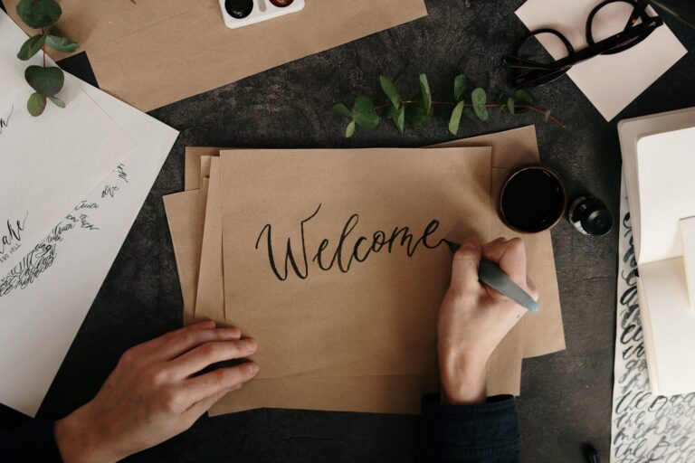 welcome sign