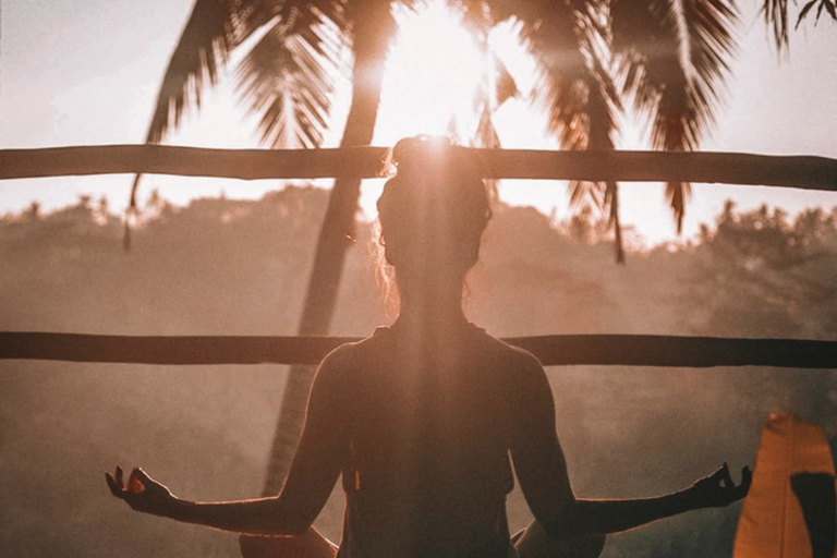 Yoga and meditation pose
