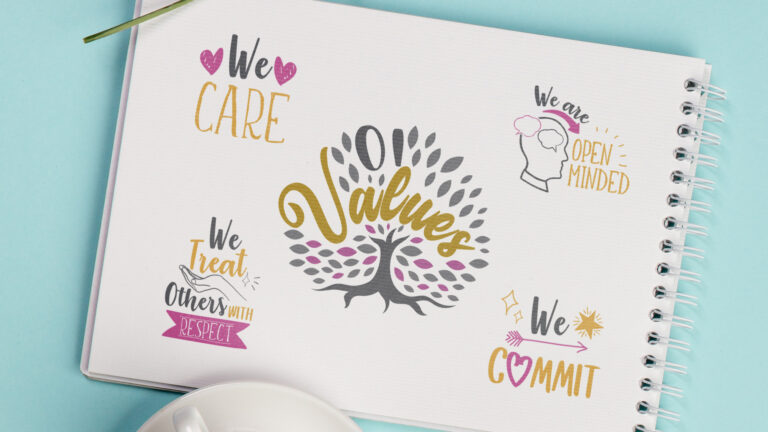 OI Values including we care, we are open minded, we treat others with respect and we commit
